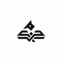 Letter PQ Bird icon logodesign vector