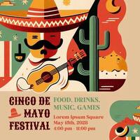 Cinco de Mayo Festival Feed Post template