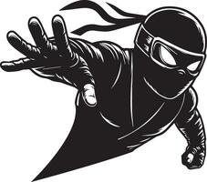 ninja asesino combatiente vector