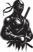 Ninja Assassin Fighter vector