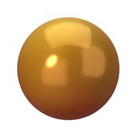 High-quality 3D sphere illustration. Vibrant, shiny, and transparent orb in golden colors. Perfect for modern, geometric designs. Versatile for art, web, and graphic projects vector