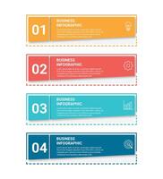 Infographic design template. Creative concept with 4 steps vector