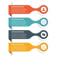 Infographic design template. Creative concept with 4 steps vector