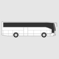 The Illustration of Mock Up Bus vector