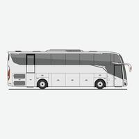 The Illustration of Mock Up Bus Right Side vector