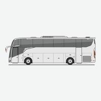 The Illustration of Mock Up Bus Right Side vector