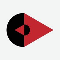 The Illustration of Round Triangle vector