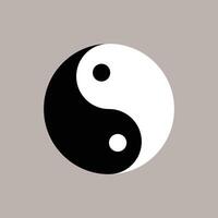 The Illustration of Yin Yang vector