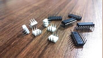 Collection of resistor electronic components photo