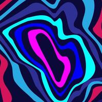 Abstract background in the form of circles and wavy lines in pink and blue vector