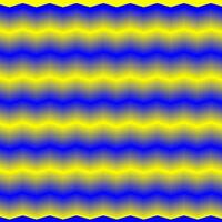 Geometric abstract background in the form of a pattern of blue and yellow wavy lines vector