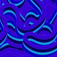 Abstract background in the form of a pattern of wavy lines in blue vector