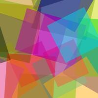 Abstract geometric background in the form of transparent multi-colored squares vector