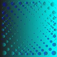 Abstract blue gradient background decorated with a pattern of balls and circles vector