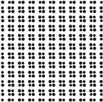 Abstract geometric texture in the form of black small and large circles on a white background vector