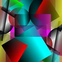 Abstract background in the form of multi-colored geometric shapes vector