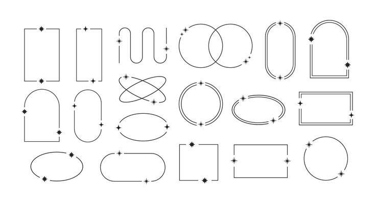 Set of Simple geometry line elements