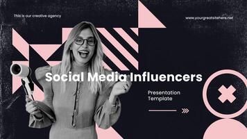 Social Media Influencers Presentation Template