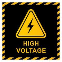 High voltage. Electricity sign and symbol vector