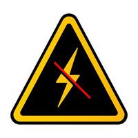 Power blackout. Electricity sign and symbol vector