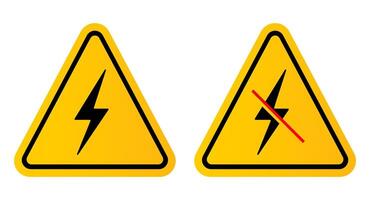 High voltage. Electricity sign and symbol vector