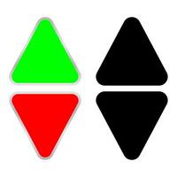 Up and down button sign. Simple design. vector