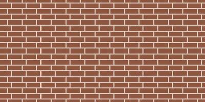 Brick wall seamless pattern. Classic brickwork architecture background. Red geometric repeatable texture vector