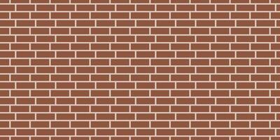 Brick wall seamless pattern. Classic brickwork architecture background. Red geometric repeatable texture vector