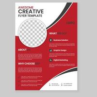 Minimal brochure layout and modern report business flyers poster design vector