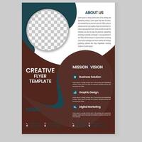 Portfolio geometric design, Minimal brochure layout and modern report business flyers poster template. vector