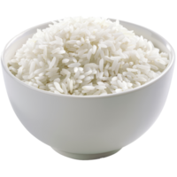 Nahansicht Schuss von Schüssel gefüllt mit Weiß Reis png