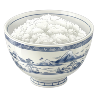 Close-up shot of bowl filled with white rice png