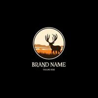 Dear logo for a luxury brand. logo template vector