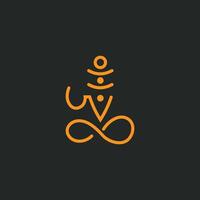 lord shiva tattoo icon and trishul line drawing vector