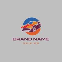 diseño de logotipo de concepto premium de garaje de coche vector