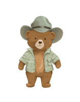 Aquarell Teddy tragen, Wald Aquarell Tier png