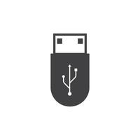 USB data transfer icon vector