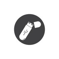 USB data transfer icon vector