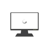 Computer icon flat design vector