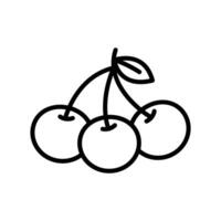 cherry icon design template simple and clean vector