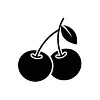 cherry icon design template simple and clean vector