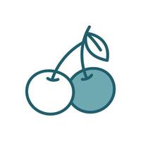 cherry icon design template simple and clean vector