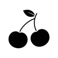 cherry icon design template simple and clean vector