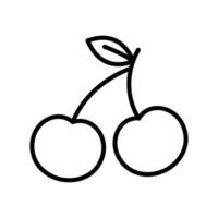 cherry icon design template simple and clean vector