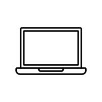 laptop icon design template simple and clean vector