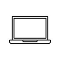 laptop icon design template simple and clean vector