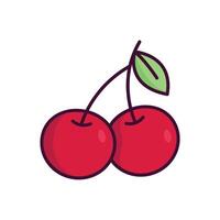 cherry icon design template simple and clean vector