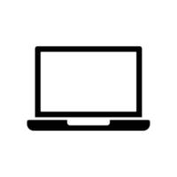 laptop icon design template simple and clean vector