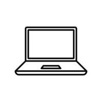 laptop icon design template simple and clean vector