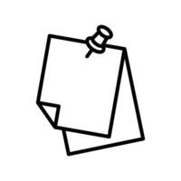 notes icon design template simple and clean vector
